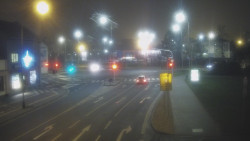 Křižovatka ulic Komenského a Velké Novosady