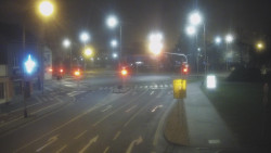 Křižovatka ulic Komenského a Velké Novosady