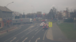 Křižovatka ulic Komenského a Velké Novosady