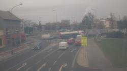 Křižovatka ulic Komenského a Velké Novosady