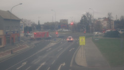 Křižovatka ulic Komenského a Velké Novosady