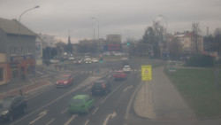 Křižovatka ulic Komenského a Velké Novosady