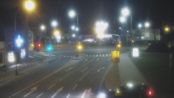 Křižovatka ulic Komenského a Velké Novosady