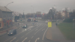 Křižovatka ulic Komenského a Velké Novosady