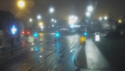 Křižovatka ulic Komenského a Velké Novosady