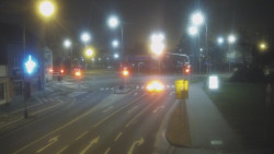 Křižovatka ulic Komenského a Velké Novosady