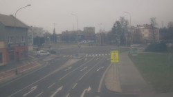 Křižovatka ulic Komenského a Velké Novosady