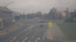 Křižovatka ulic Komenského a Velké Novosady