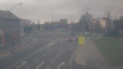 Křižovatka ulic Komenského a Velké Novosady