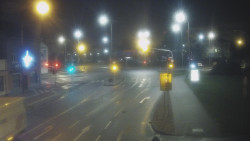 Křižovatka ulic Komenského a Velké Novosady