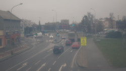 Křižovatka ulic Komenského a Velké Novosady