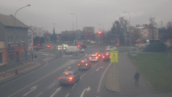 Křižovatka ulic Komenského a Velké Novosady