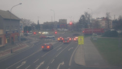 Křižovatka ulic Komenského a Velké Novosady