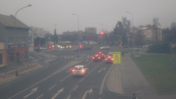 Křižovatka ulic Komenského a Velké Novosady