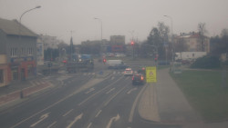 Křižovatka ulic Komenského a Velké Novosady