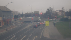 Křižovatka ulic Komenského a Velké Novosady