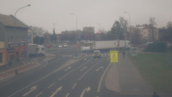 Křižovatka ulic Komenského a Velké Novosady