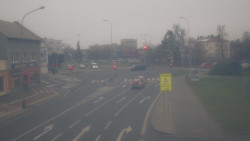 Křižovatka ulic Komenského a Velké Novosady