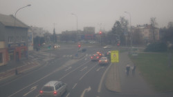 Křižovatka ulic Komenského a Velké Novosady