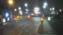 Křižovatka ulic Komenského a Velké Novosady