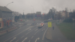 Křižovatka ulic Komenského a Velké Novosady