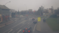 Křižovatka ulic Komenského a Velké Novosady