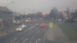 Křižovatka ulic Komenského a Velké Novosady