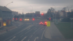 Křižovatka ulic Komenského a Velké Novosady