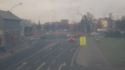 Křižovatka ulic Komenského a Velké Novosady