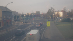 Křižovatka ulic Komenského a Velké Novosady