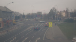 Křižovatka ulic Komenského a Velké Novosady