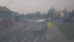 Křižovatka ulic Komenského a Velké Novosady