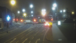 Křižovatka ulic Komenského a Velké Novosady