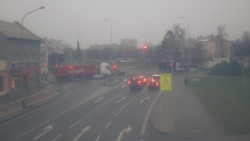 Křižovatka ulic Komenského a Velké Novosady