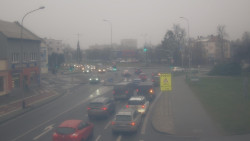 Křižovatka ulic Komenského a Velké Novosady