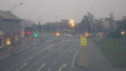 Křižovatka ulic Komenského a Velké Novosady