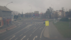 Křižovatka ulic Komenského a Velké Novosady