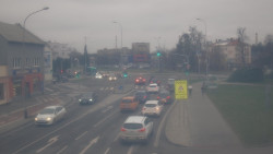 Křižovatka ulic Komenského a Velké Novosady