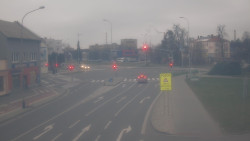 Křižovatka ulic Komenského a Velké Novosady