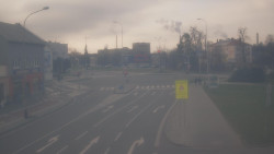 Křižovatka ulic Komenského a Velké Novosady