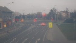 Křižovatka ulic Komenského a Velké Novosady