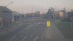 Křižovatka ulic Komenského a Velké Novosady