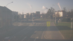 Křižovatka ulic Komenského a Velké Novosady