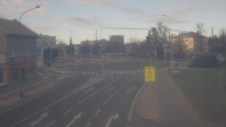 Křižovatka ulic Komenského a Velké Novosady