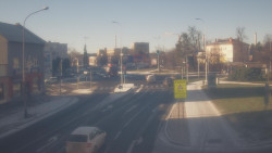 Křižovatka ulic Komenského a Velké Novosady