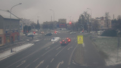 Křižovatka ulic Komenského a Velké Novosady