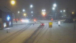 Křižovatka ulic Komenského a Velké Novosady