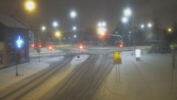 Křižovatka ulic Komenského a Velké Novosady