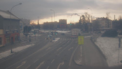 Křižovatka ulic Komenského a Velké Novosady