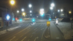 Křižovatka ulic Komenského a Velké Novosady